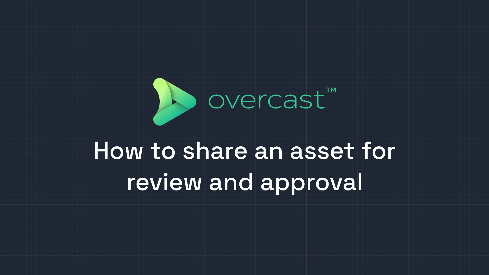 How to share an asset for review and approval